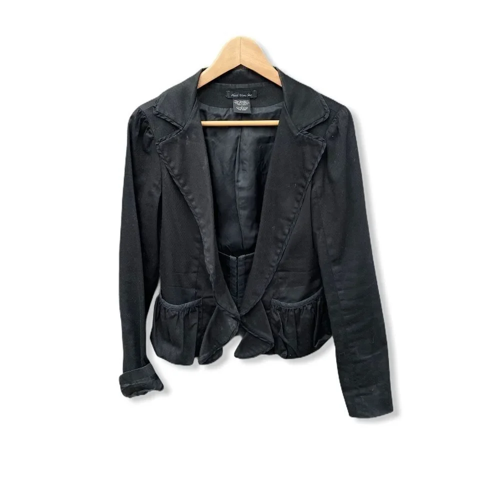 Heart Moon Star Black‎ Blazer